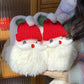 Cute Cozy Christmas Santa Claus  Plush Slippers