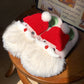 Cute Cozy Christmas Santa Claus  Plush Slippers