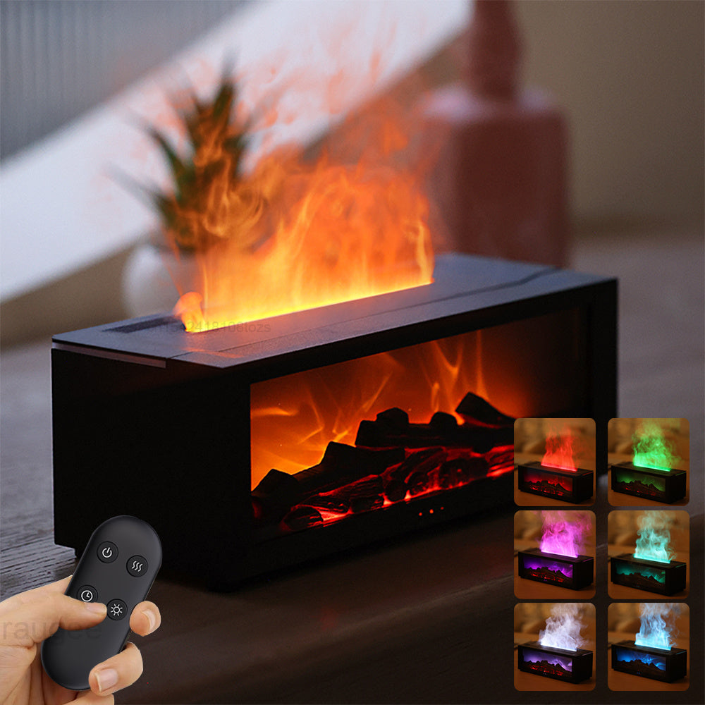 Fireplace Flame Humidifier Oil Diffuser