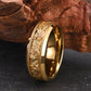 8mm Tungsten Gold Inlay Ring – Unisex Luxury Wedding Band – Durable & Scratch - Resistant – Ogavy - Ogavy