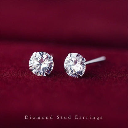 925 Sterling Silver Stud Earrings – Minimalist Hypoallergenic Earrings for Men & Women – Ogavy® - Ogavy