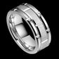 Men's Groove Three - in - One Combination Ring Jewelry - Ogavy