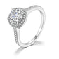 Micro Inlaid AAA Zircon White Gold Diamond Ring - Ogavy